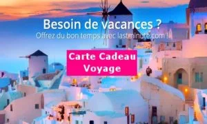 Offrez des vacances à vos proches avec une carte-cadeau